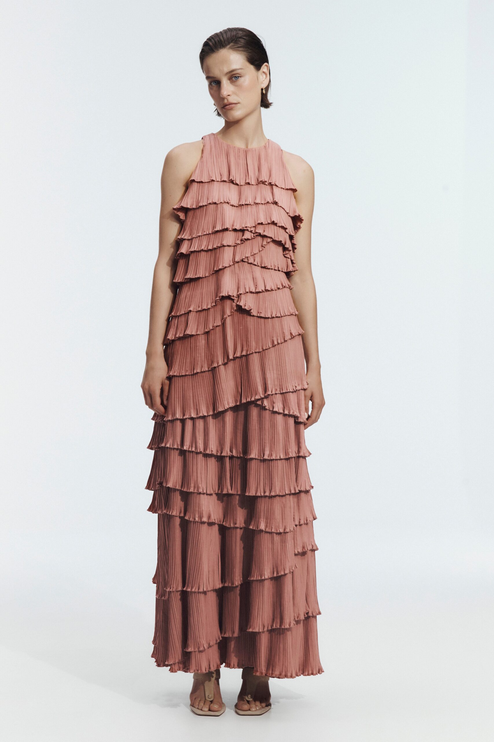 Aje Dew Pleated Maxi Dress - Image 1