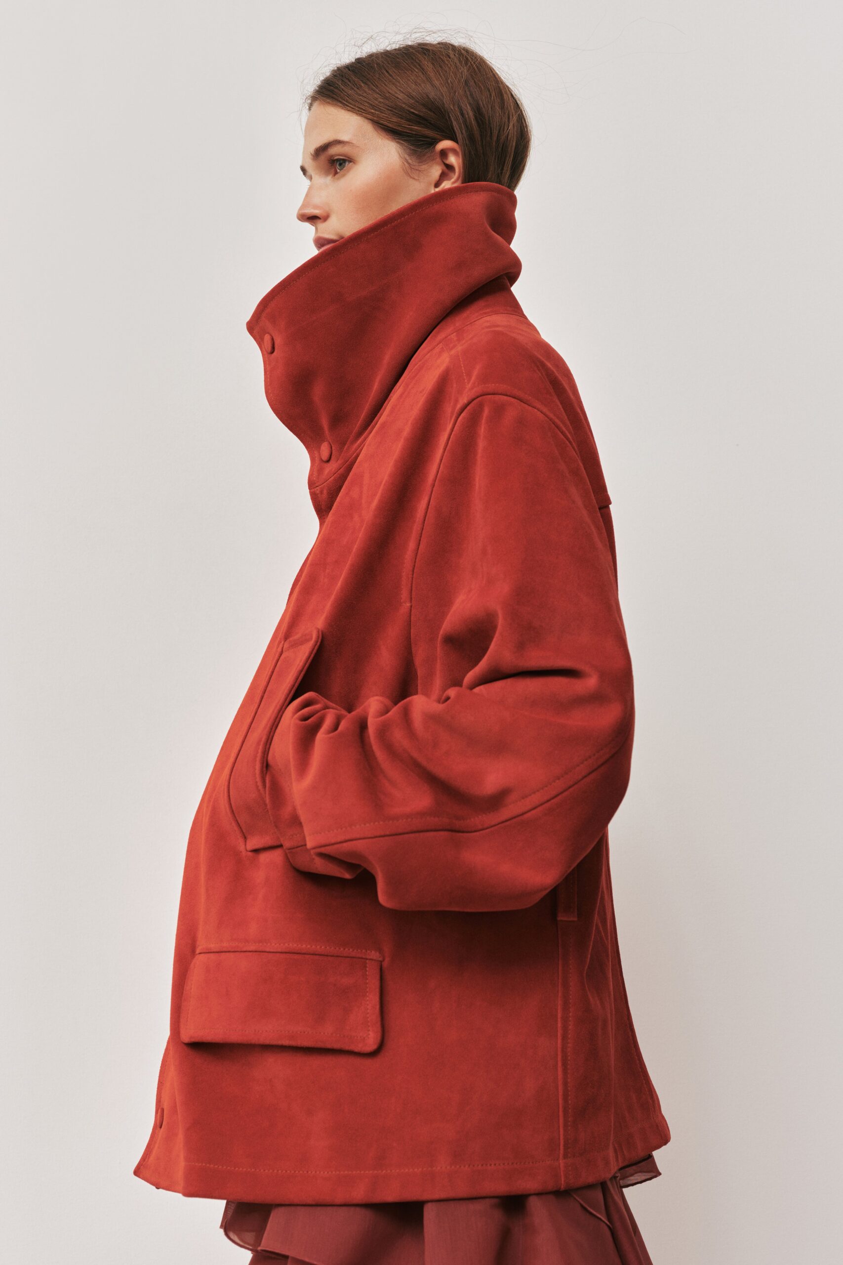 MNAJE300826190239102_3 Aje Darcy Suede Jacket - Image 3