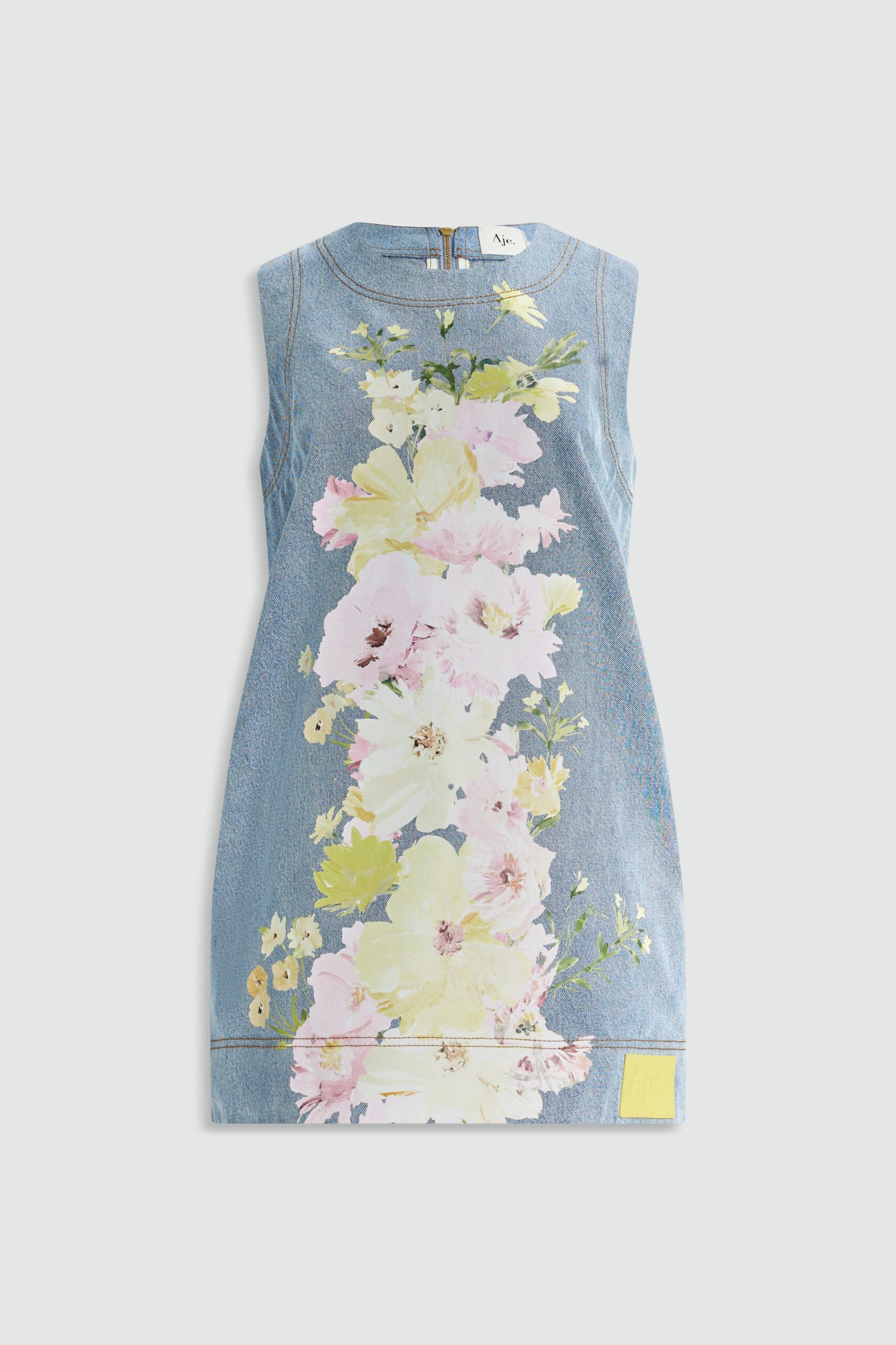 Aje Daisy Denim Mini Dress - Image 2