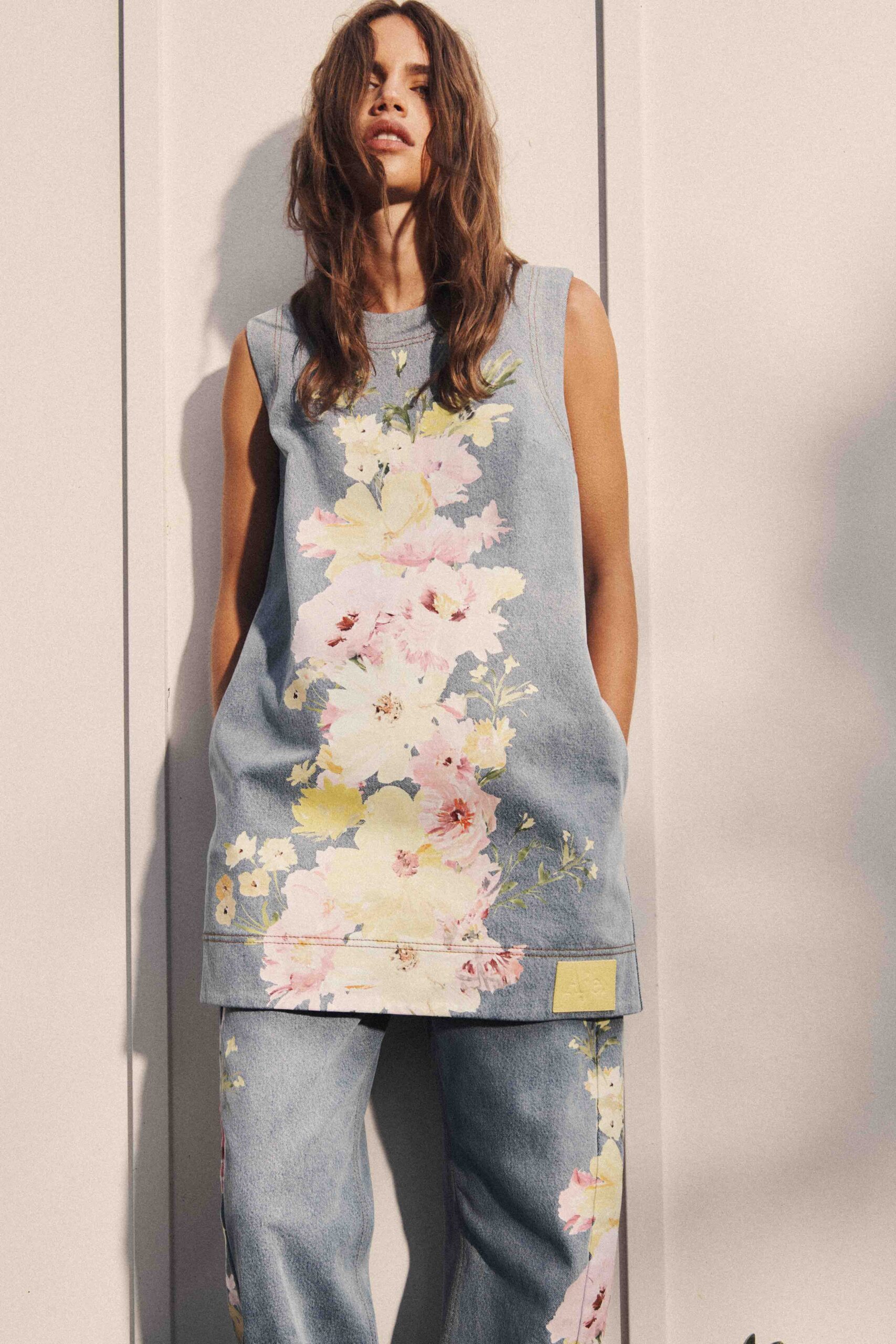 Aje Daisy Denim Mini Dress - Image 3