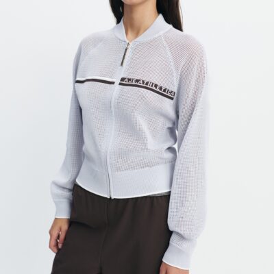 Aje Contrast Open Knit Jacket - Image 1