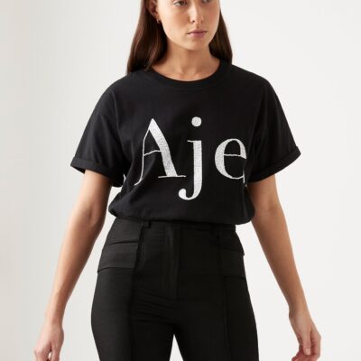Aje Classic Embellished Logo Tee - Image 1