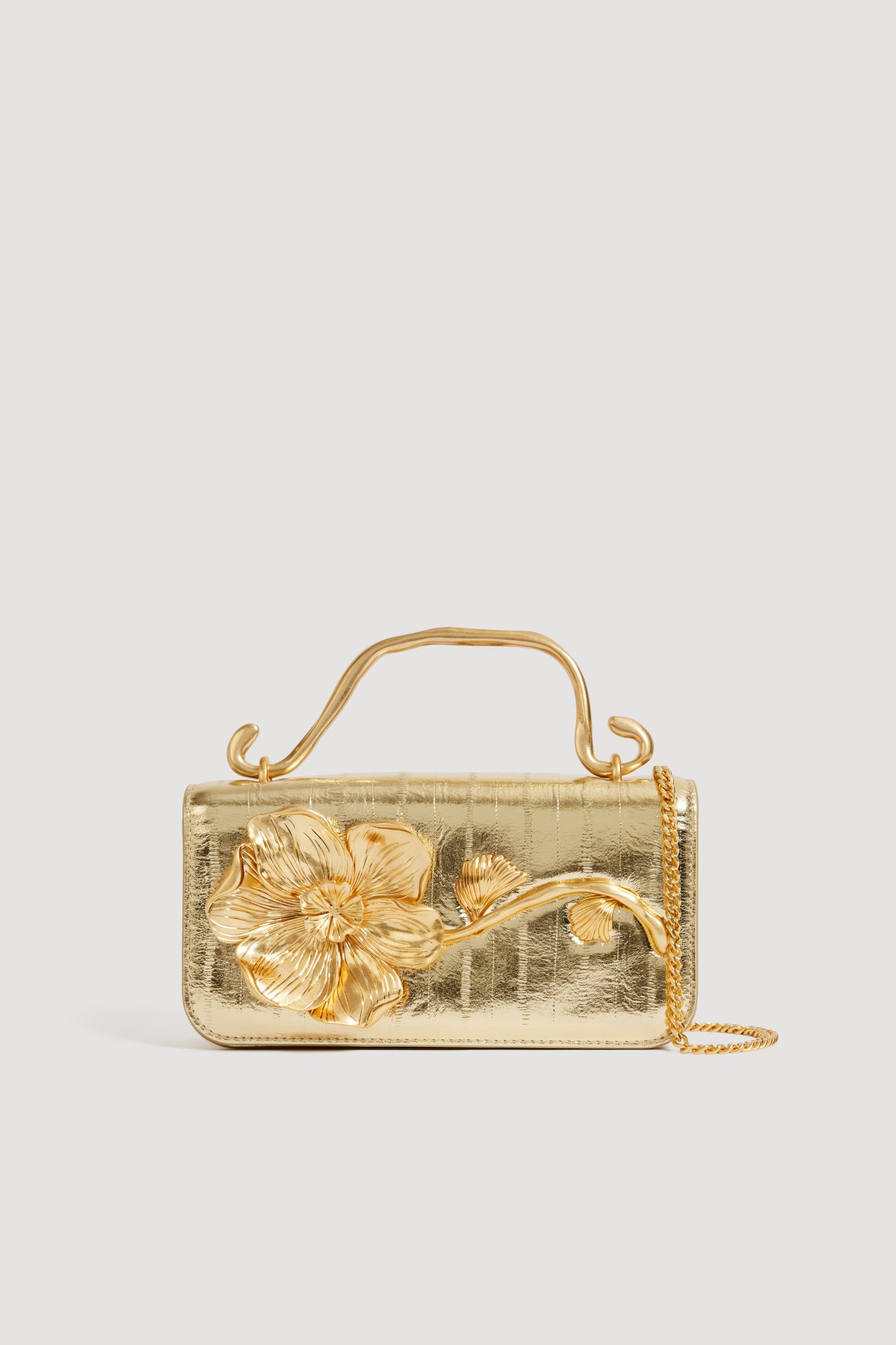 Aje Celeste Emboss Flower Clutch - Image 1