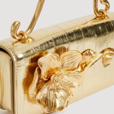 Aje Celeste Emboss Flower Clutch - Image 2