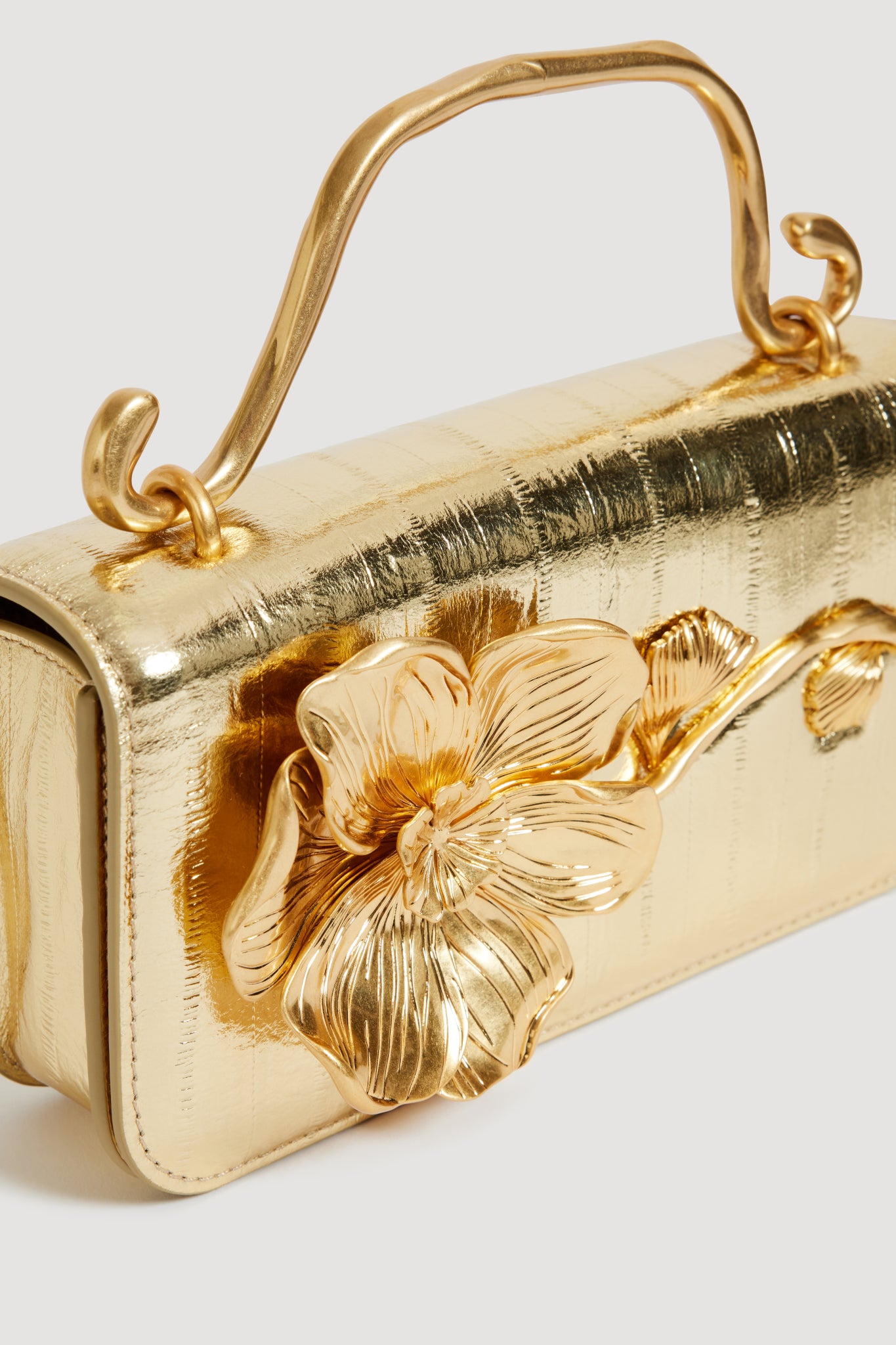 Aje Celeste Emboss Flower Clutch - Image 2
