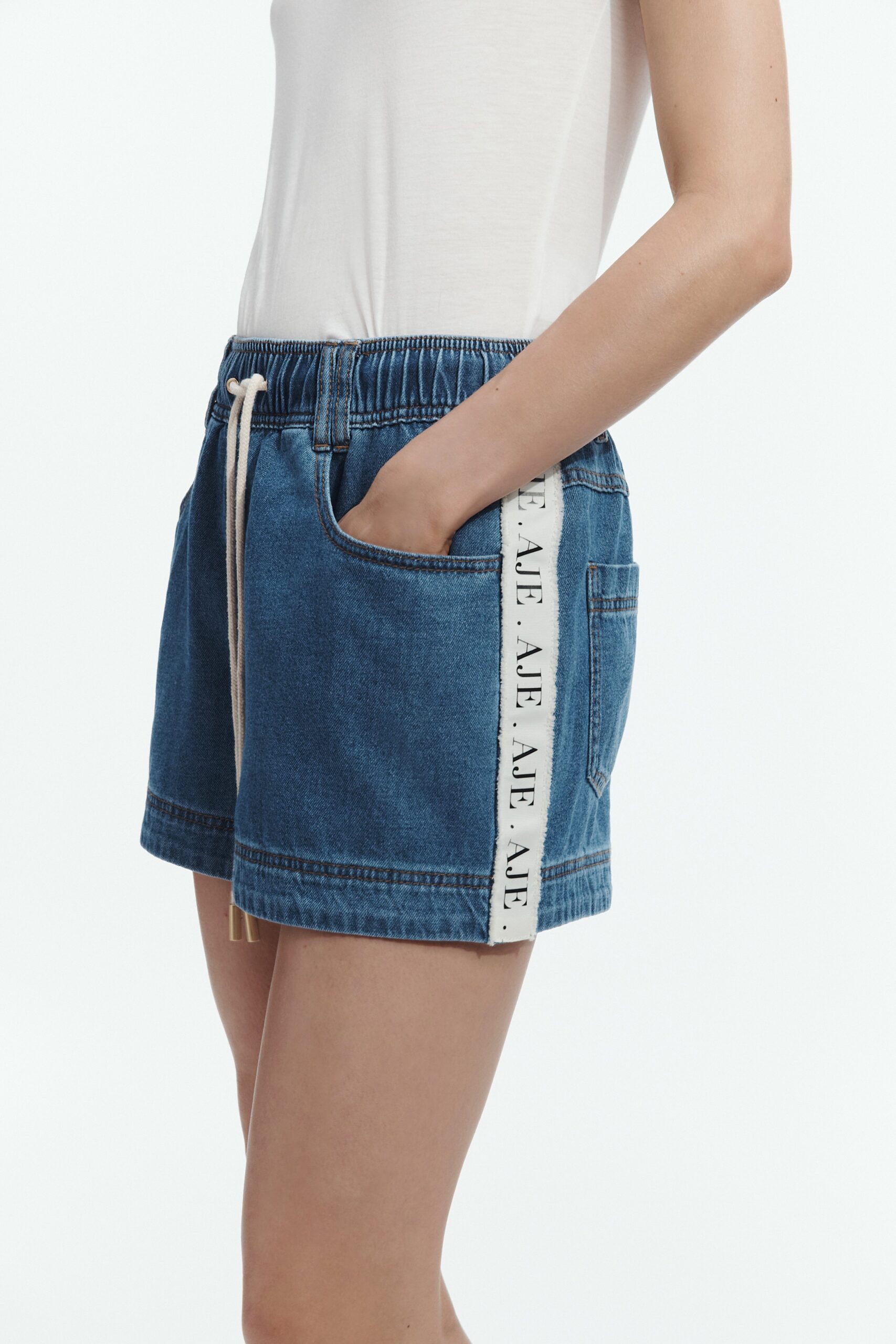Aje Caserta Denim Short - Image 3