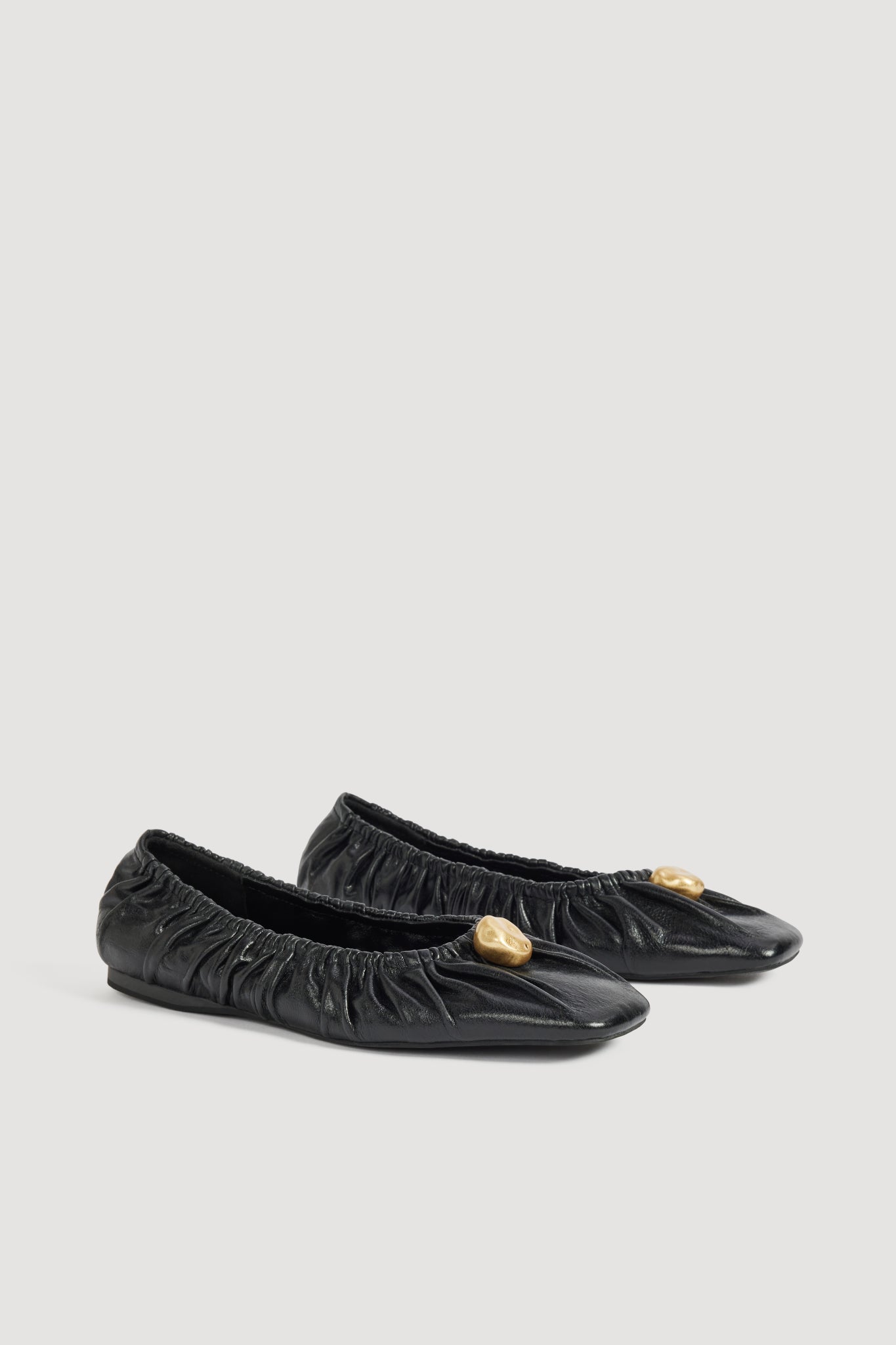 MNAJE300826190239158_2 Aje Carmena Ruched Ballet Flat - Image 2