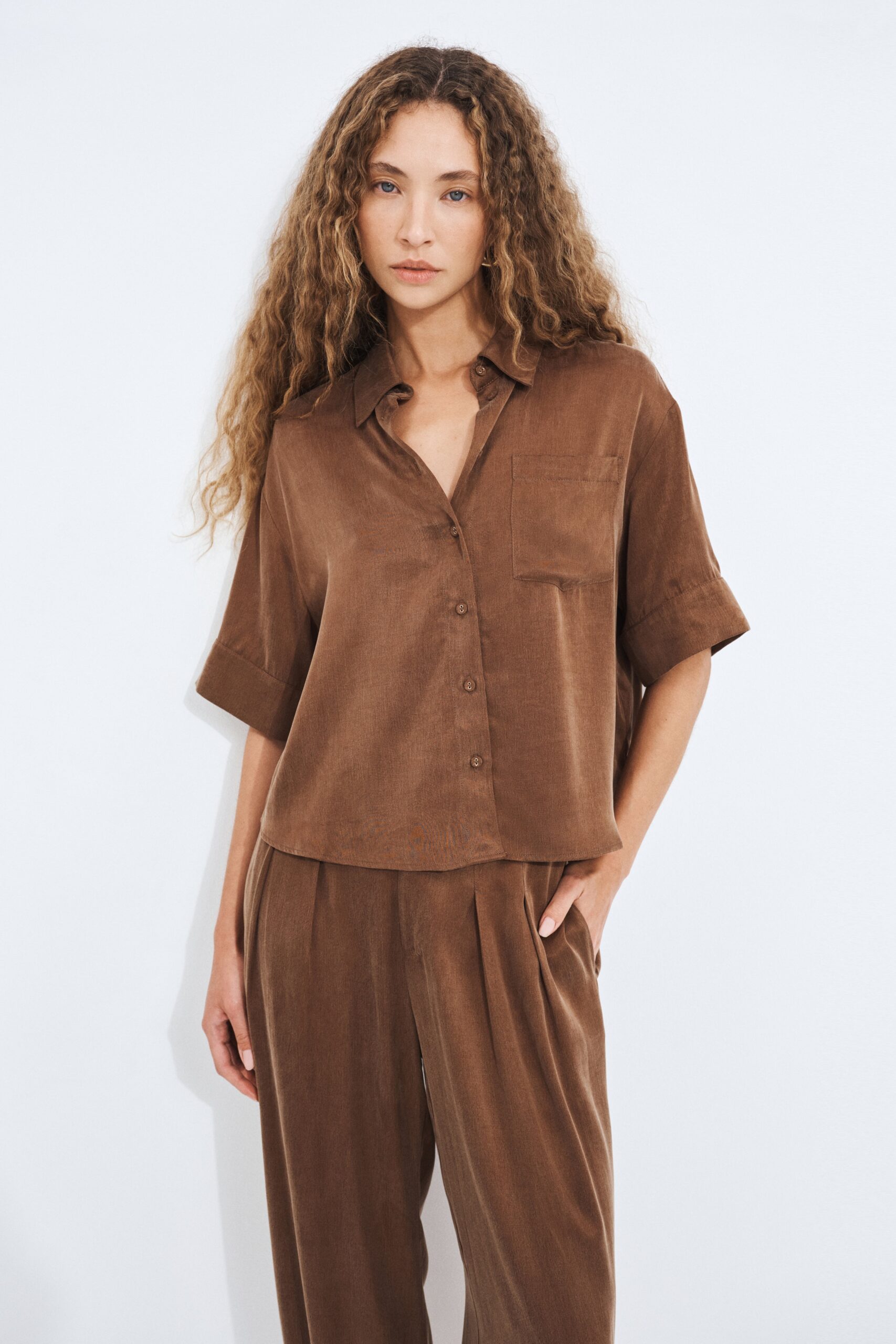 Aje Brooke Short Sleeve Shirt - Image 1
