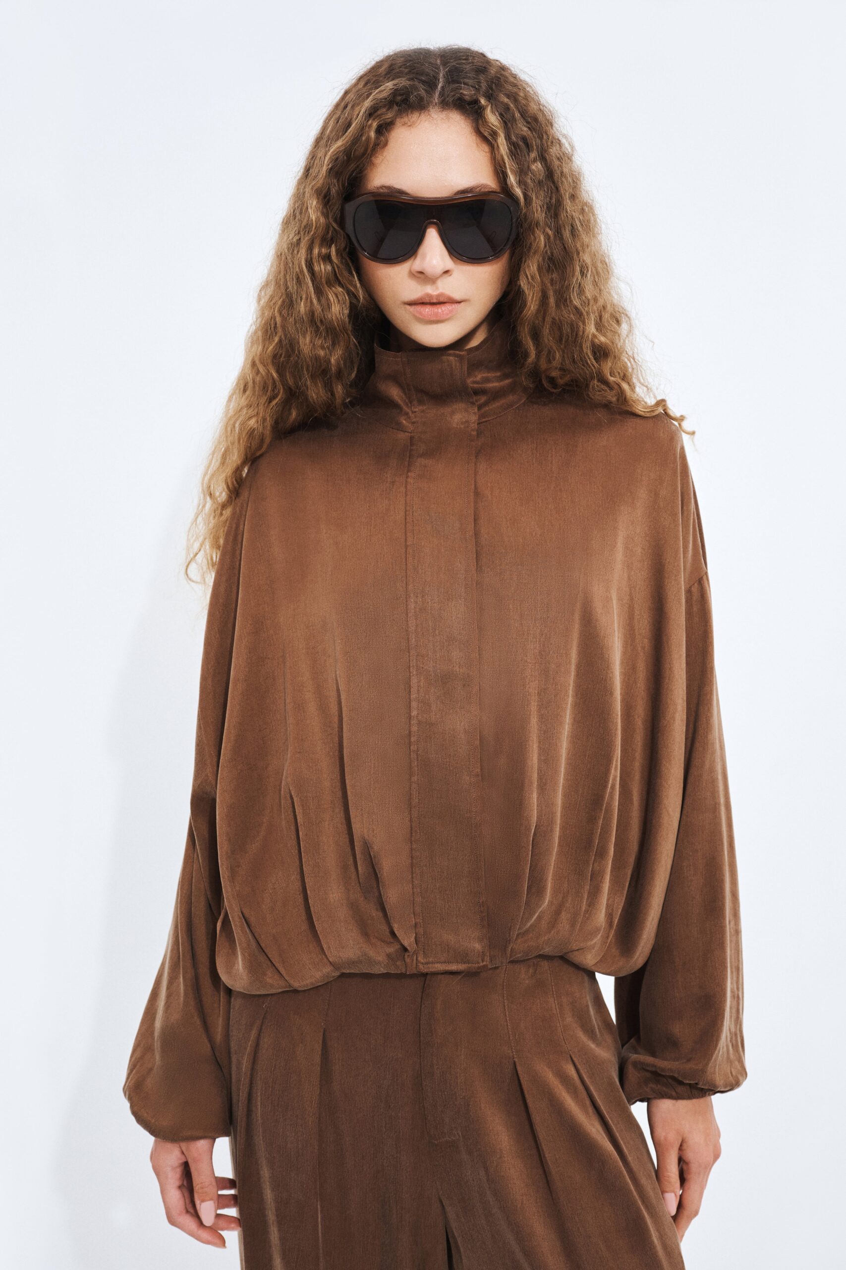 Aje Brooke Bubble Hem Jacket - Image 1