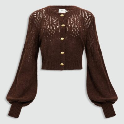 Aje Brielle Lace Knit Cardigan - Image 2