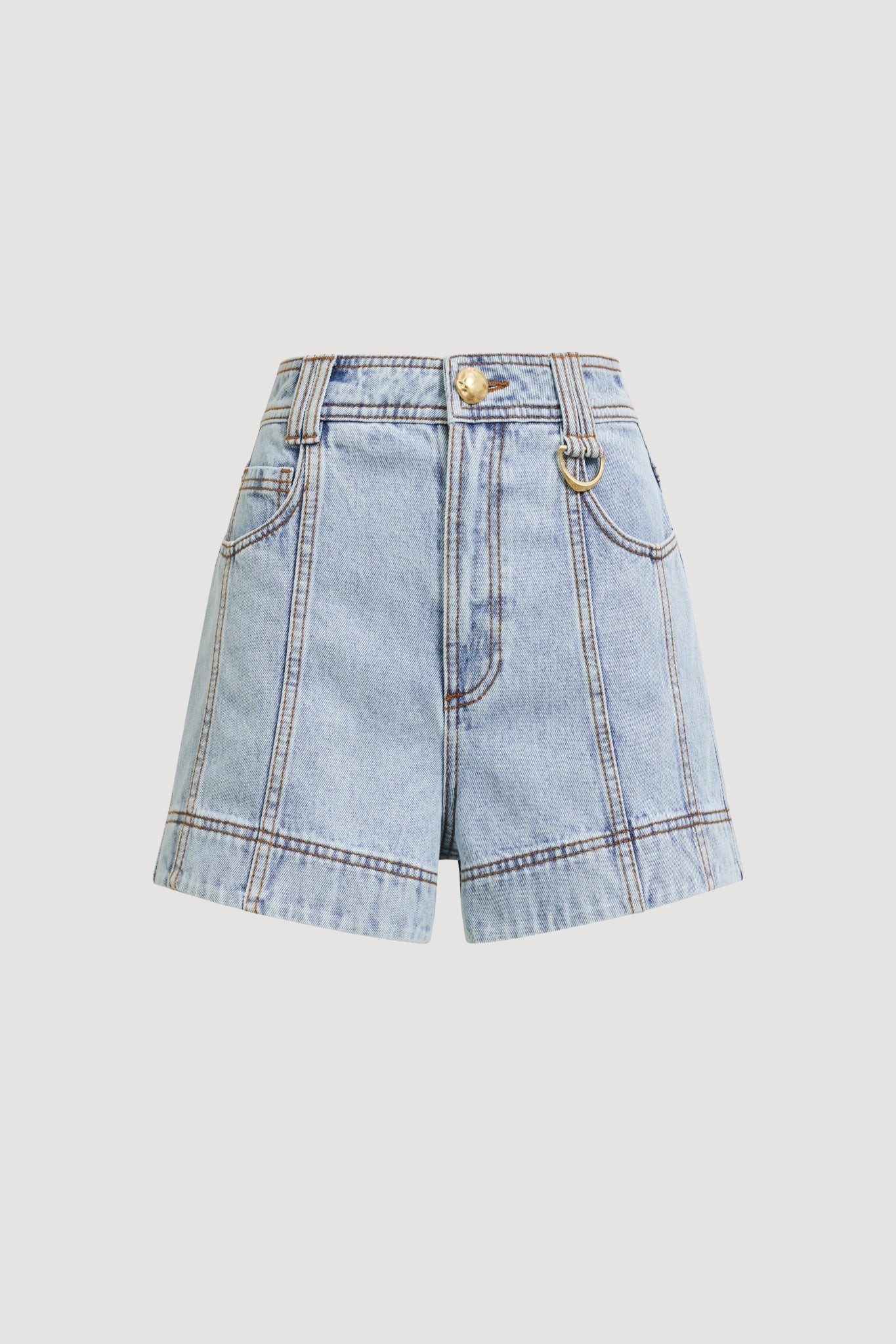 MNAJE300826190239183_2 Aje Blaise Denim Short - Image 2