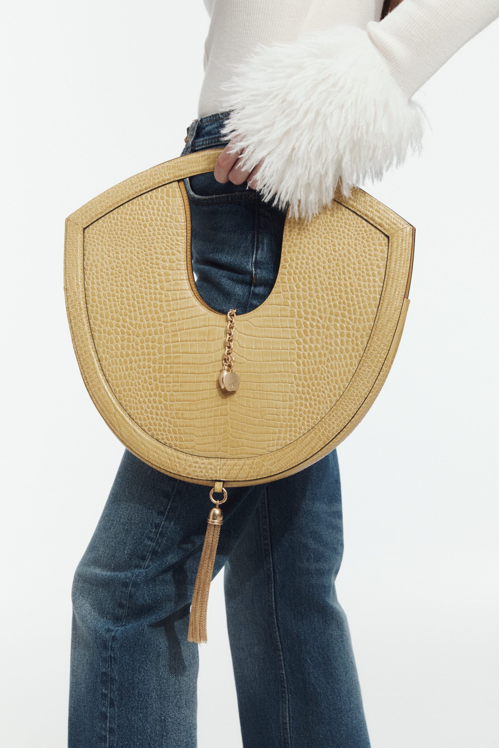 MNAJE300826190239185_2 Aje Bijou Croc Emboss Bag - Image 2
