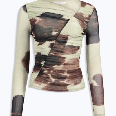 Aje Bailey Long Sleeve Mesh Top - Image 2