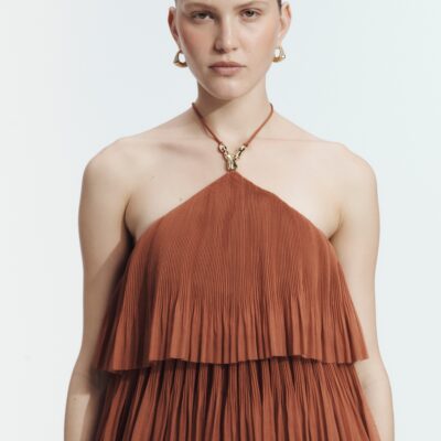 Aje Aven Pleated Top - Image 1