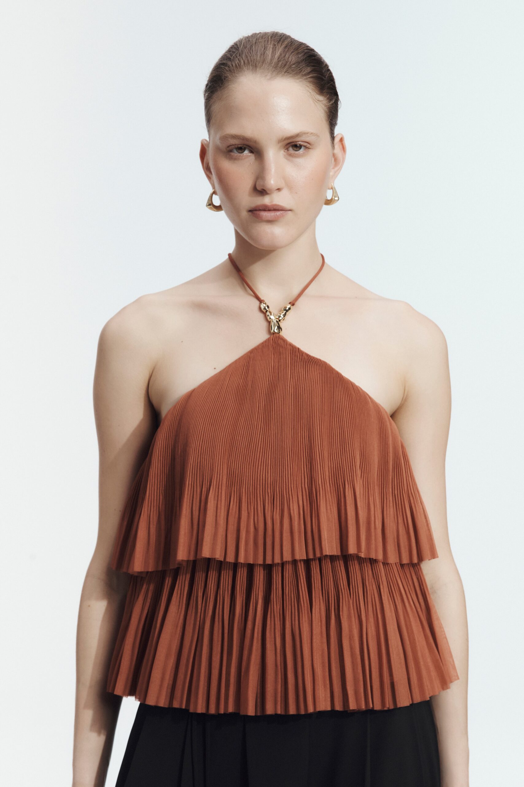 Aje Aven Pleated Top - Image 1