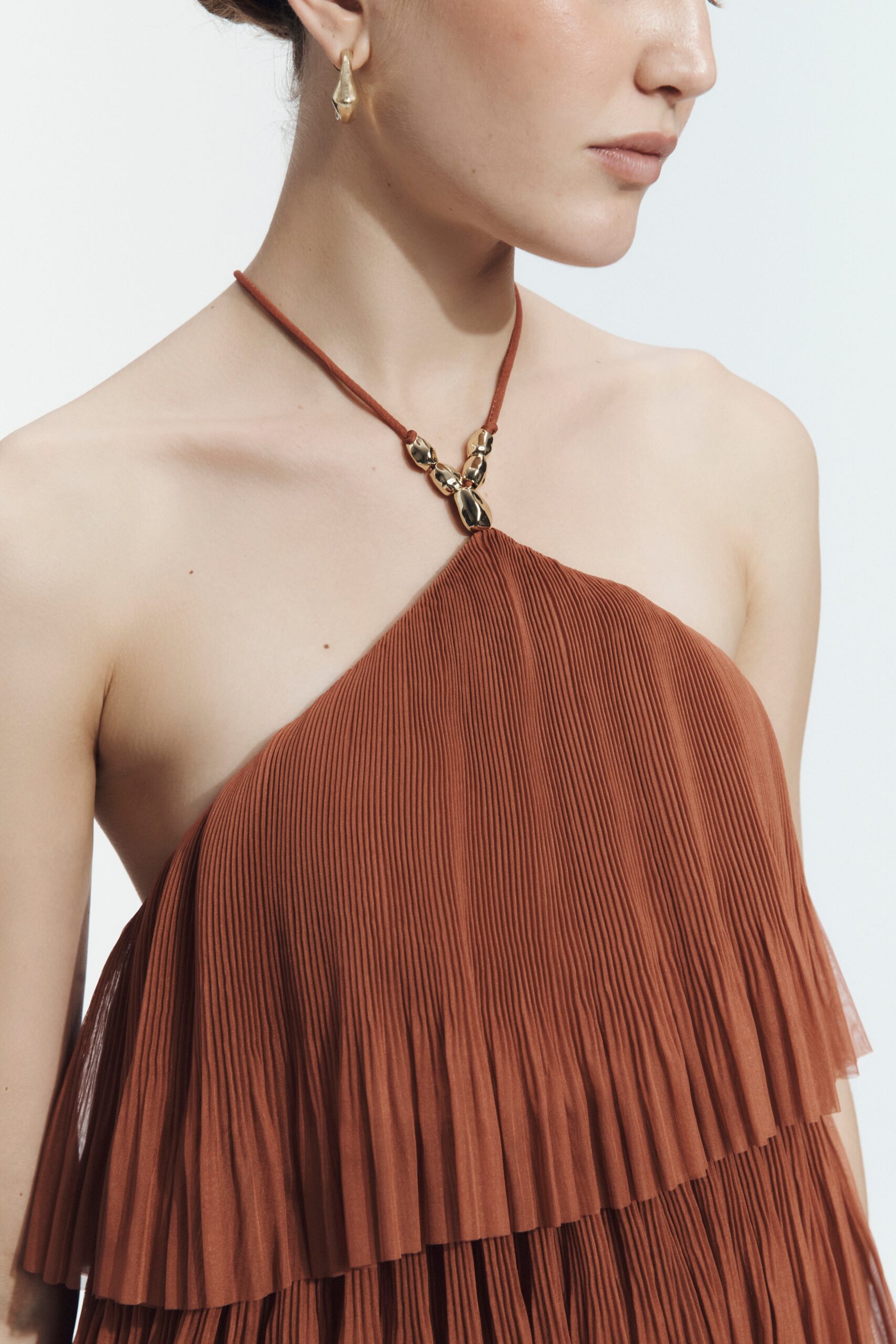 MNAJE300826190239189_3 Aje Aven Pleated Top - Image 3