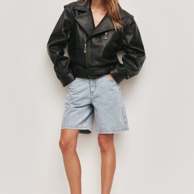 Aje Ashton Leather Jacket - Image 1