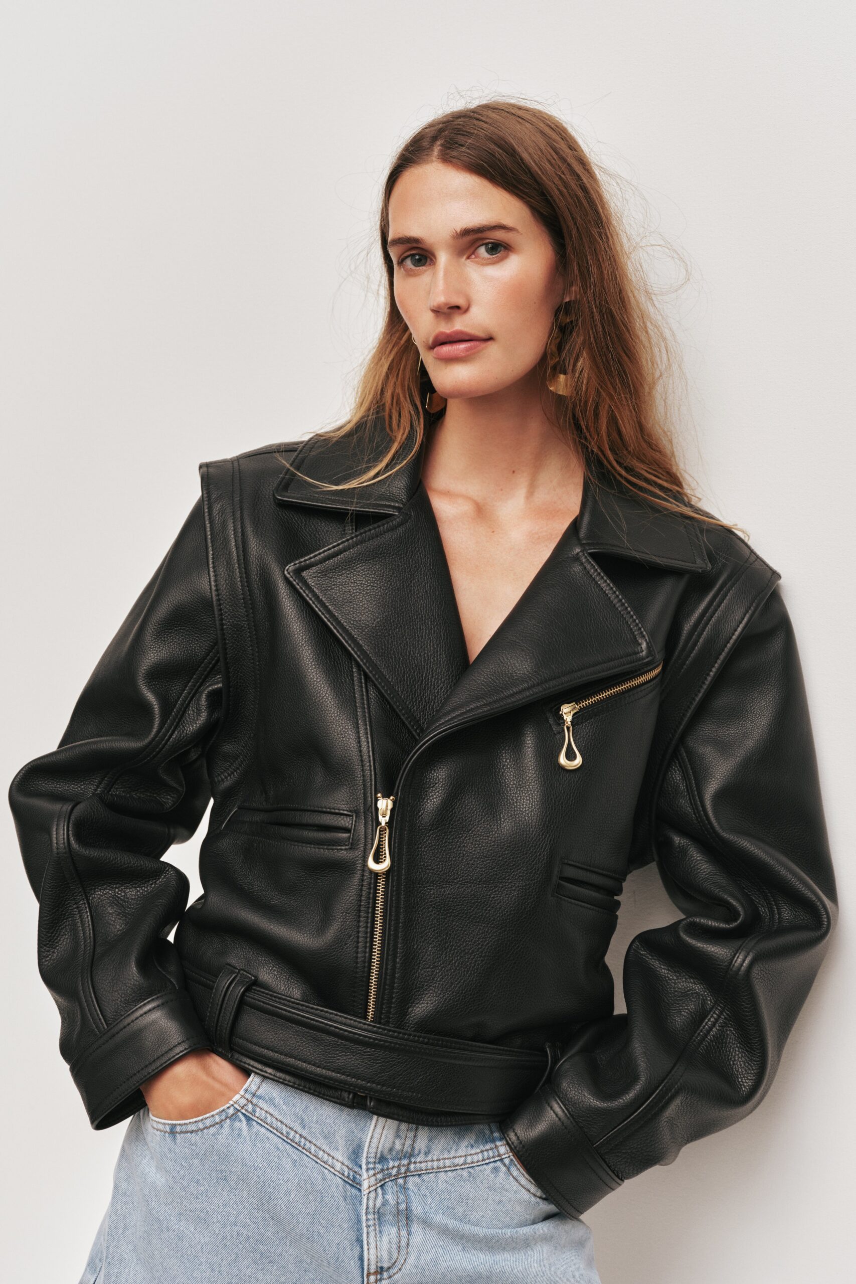MNAJE300826190239194_3 Aje Ashton Leather Jacket - Image 3