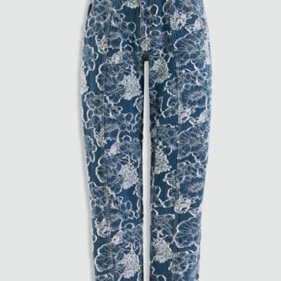 Aje Arlo Jacquard Barrel Jean - Image 2