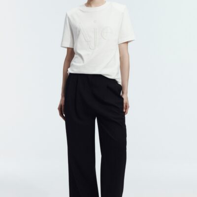 Aje Argelia Embellished Logo Tee - Image 1