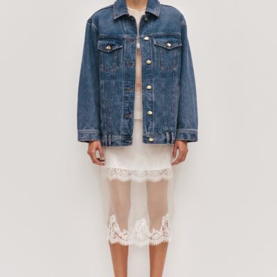 Aje Aradia Oversized Denim Jacket - Image 1