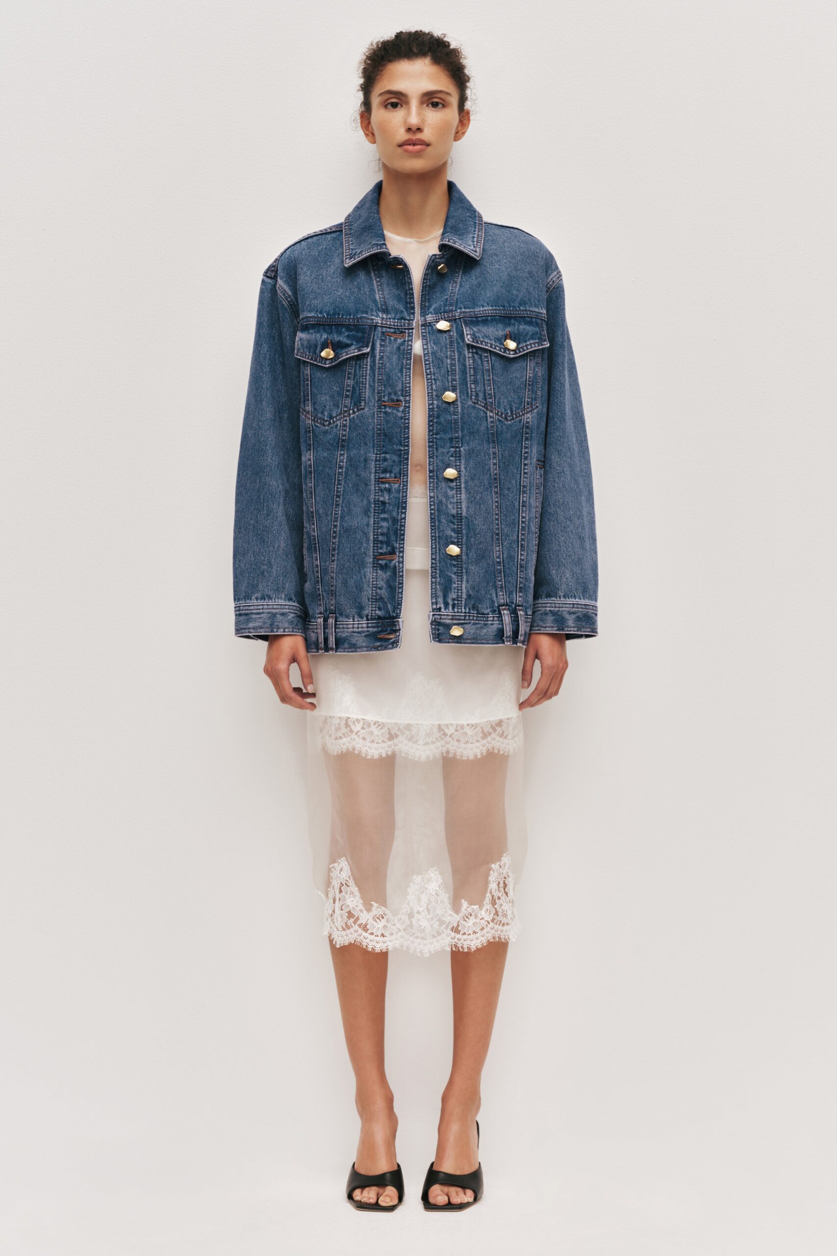 Aje Aradia Oversized Denim Jacket - Image 1