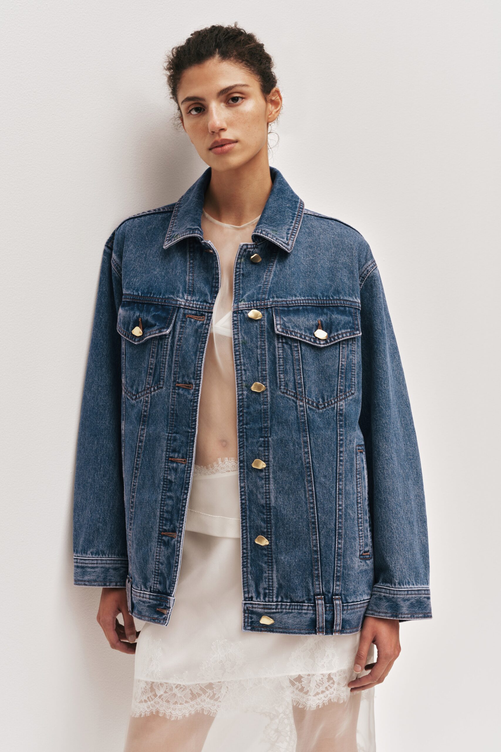 MNAJE300826190239209_3 Aje Aradia Oversized Denim Jacket - Image 3