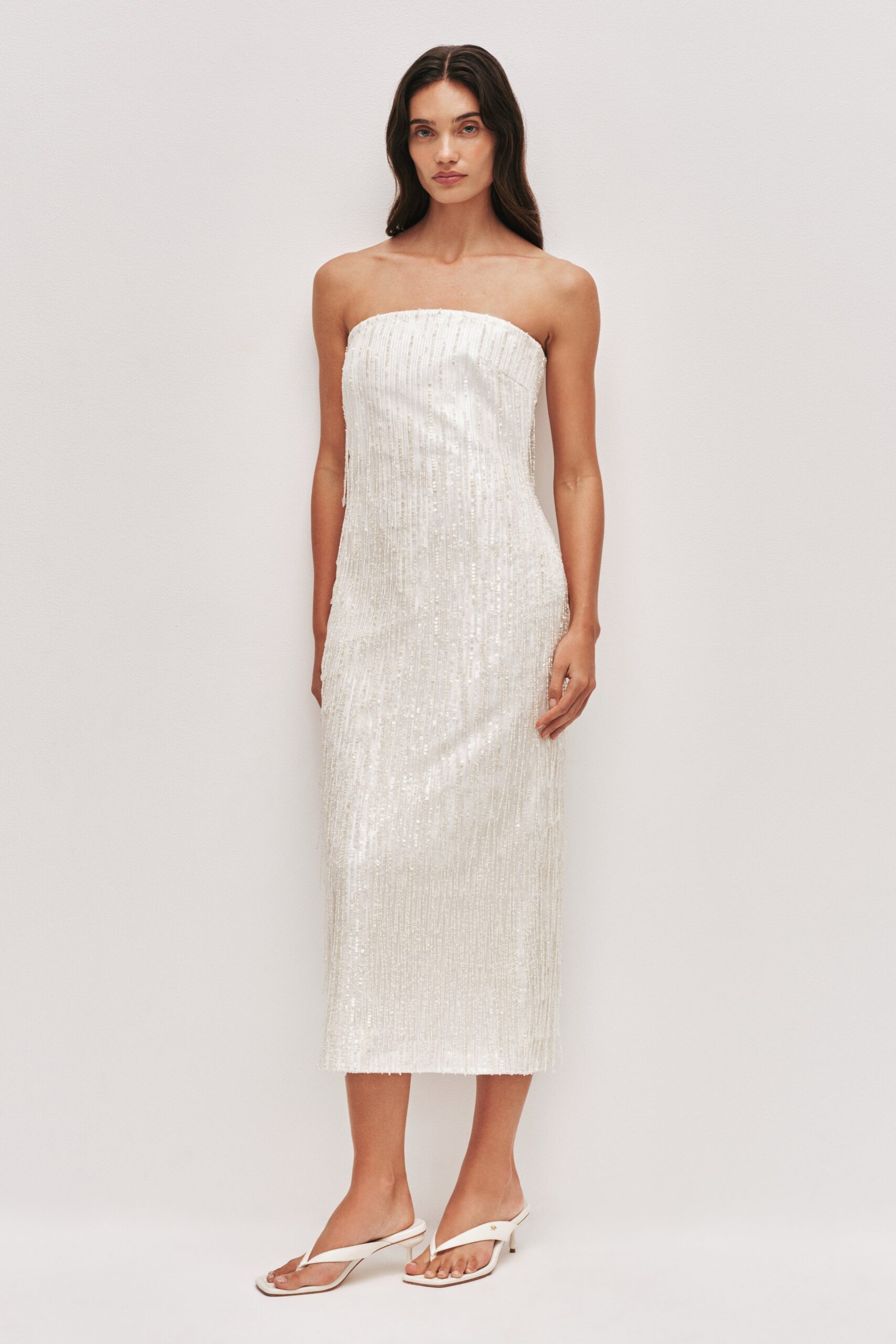 Aje Amulet Sequin Midi Dress - Image 1