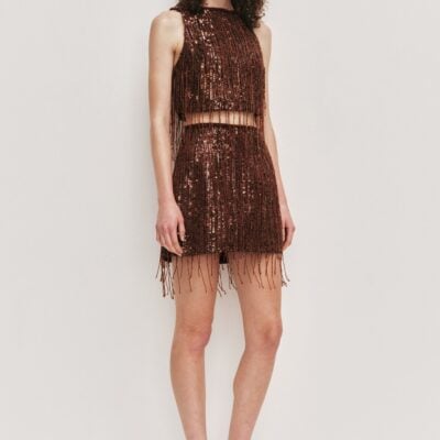 Aje Aire Sequin Skirt - Image 1