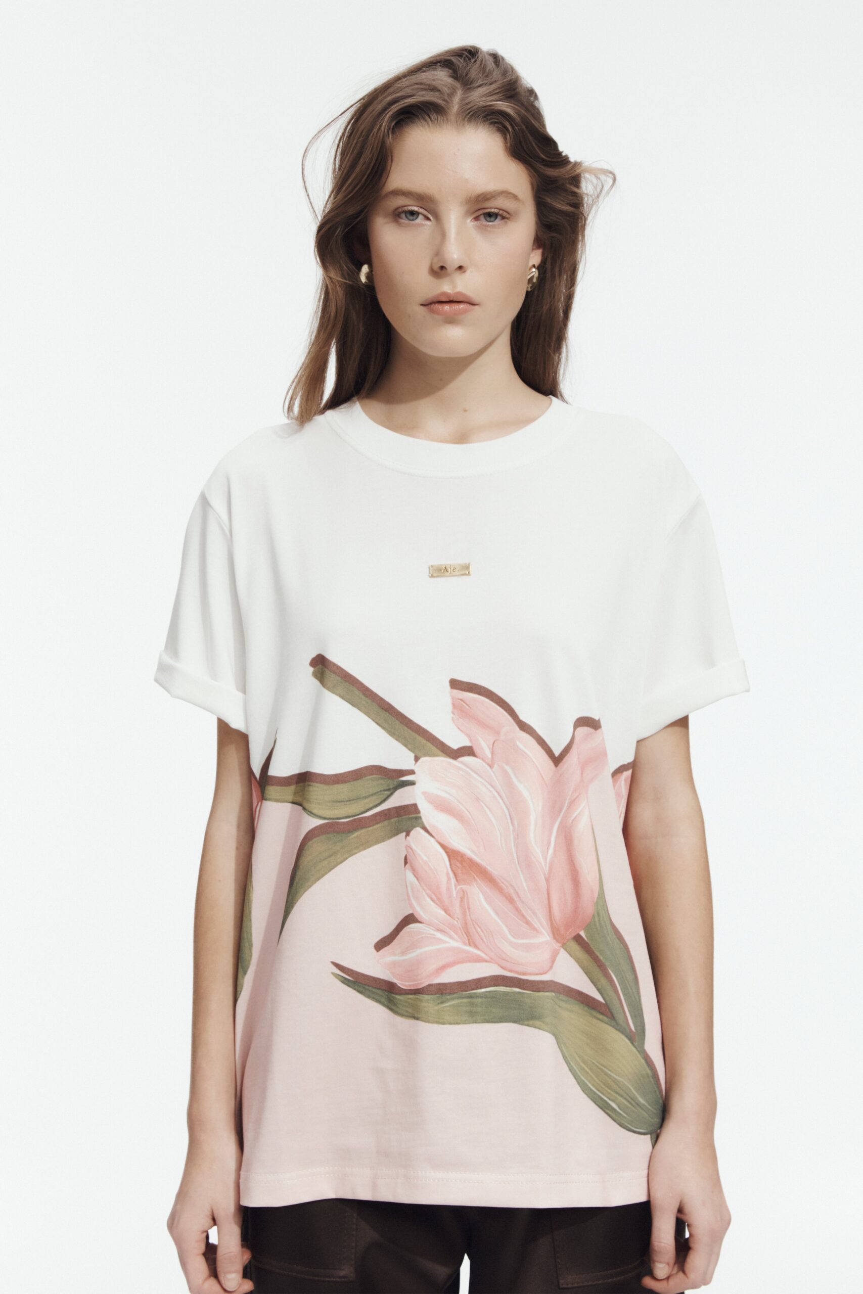 MNAJE300826190239237_3 Aje Ailo Oversized Tee - Image 3