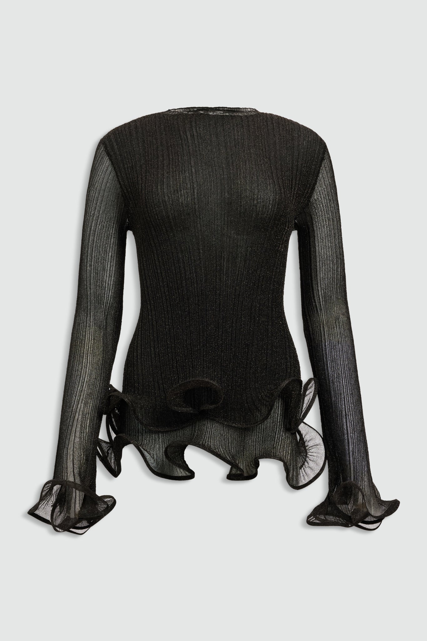 Aje Agata Ruffle Knit Top - Image 2