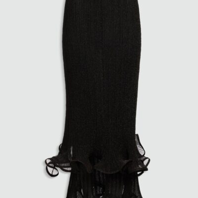 Aje Agata Ruffle Knit Midi Skirt - Image 2