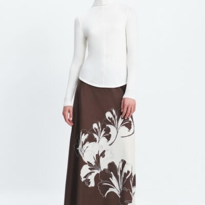 Aje Aella Mock Neck Long Sleeve Top - Image 1