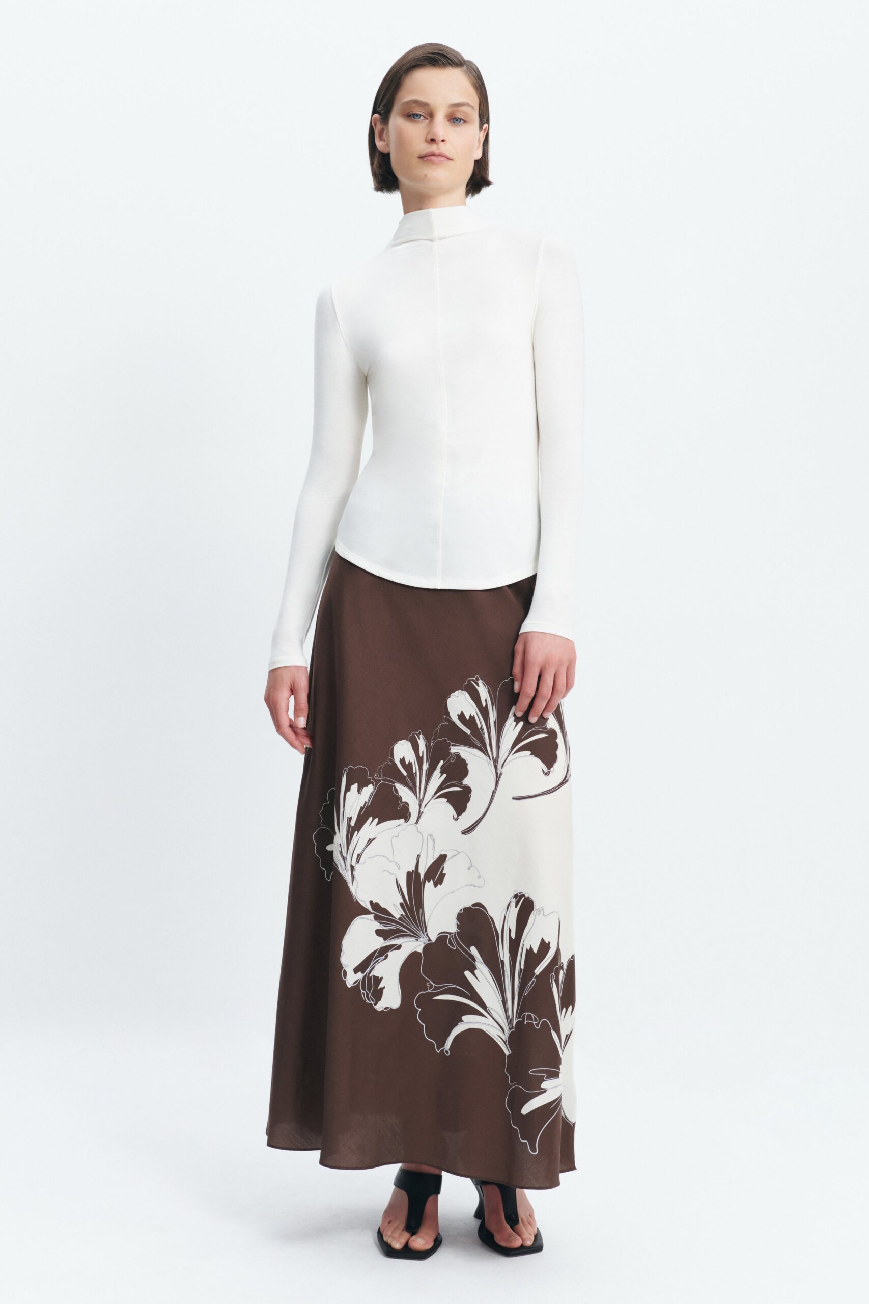 Aje Aella Mock Neck Long Sleeve Top - Image 1