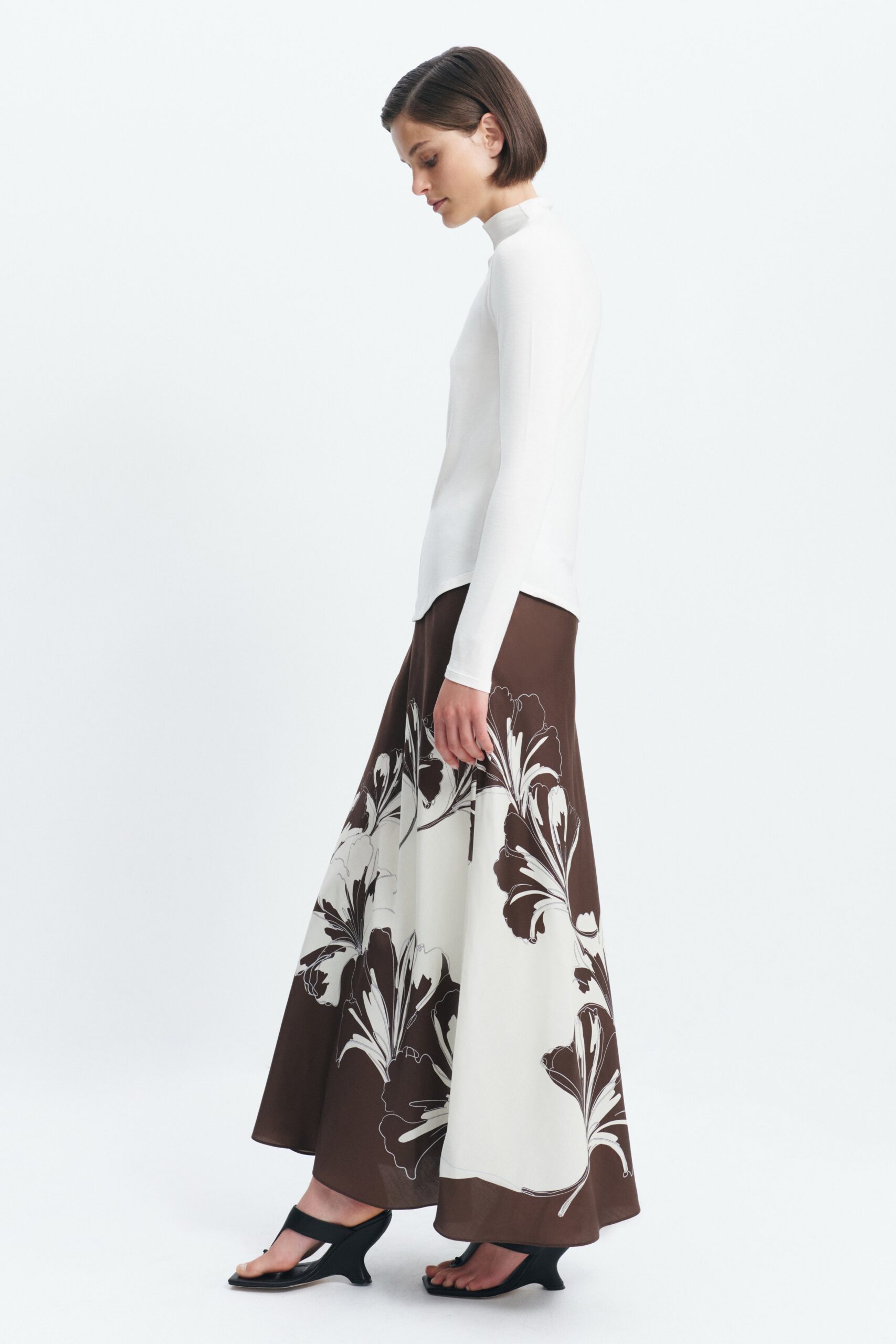 MNAJE300826190239241_3 Aje Aella Mock Neck Long Sleeve Top - Image 3