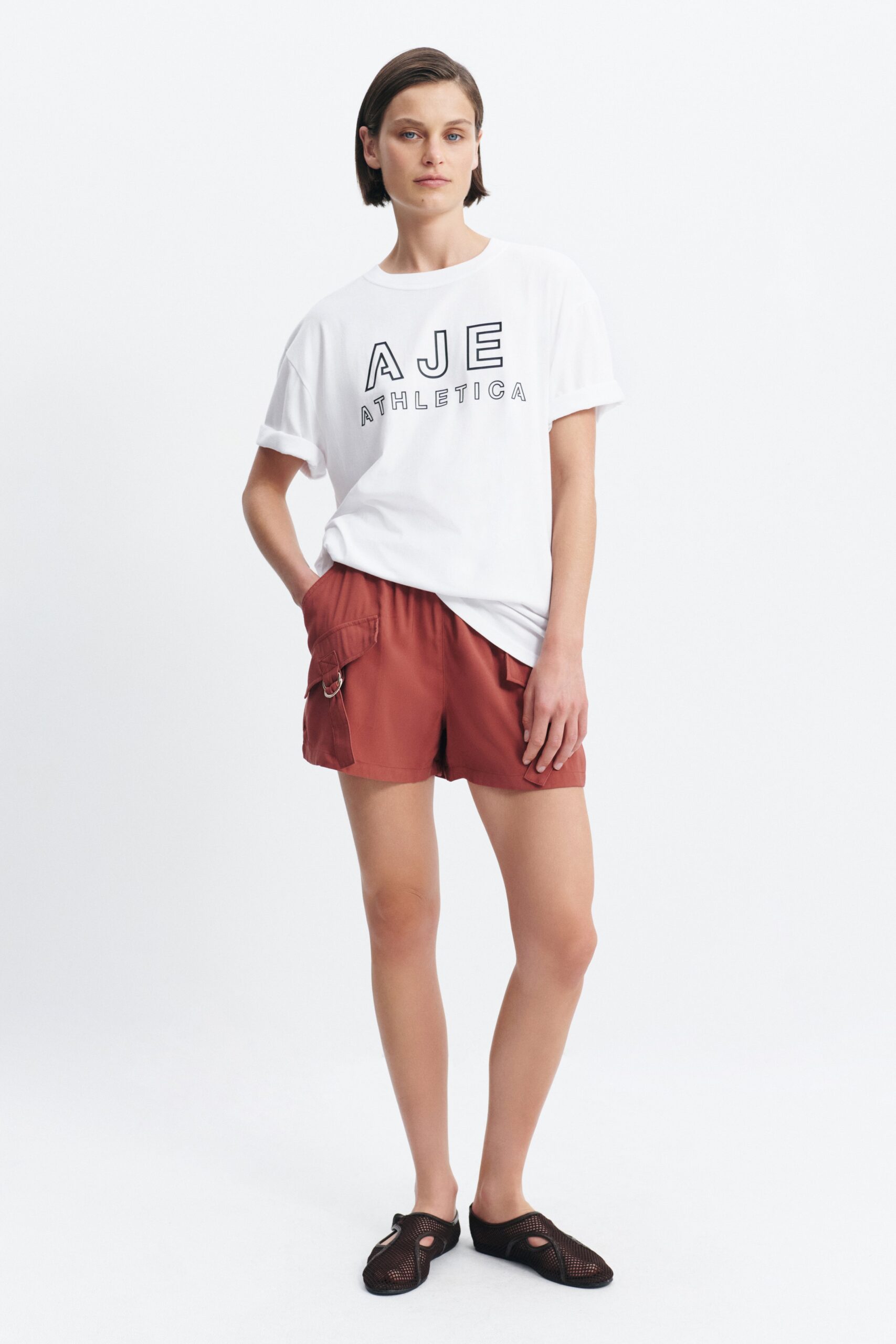MNAJE300826190239247_3 Aje AA Large Logo Tee - Image 3