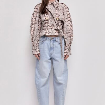 Aje Winn Cropped Trench - Image 1