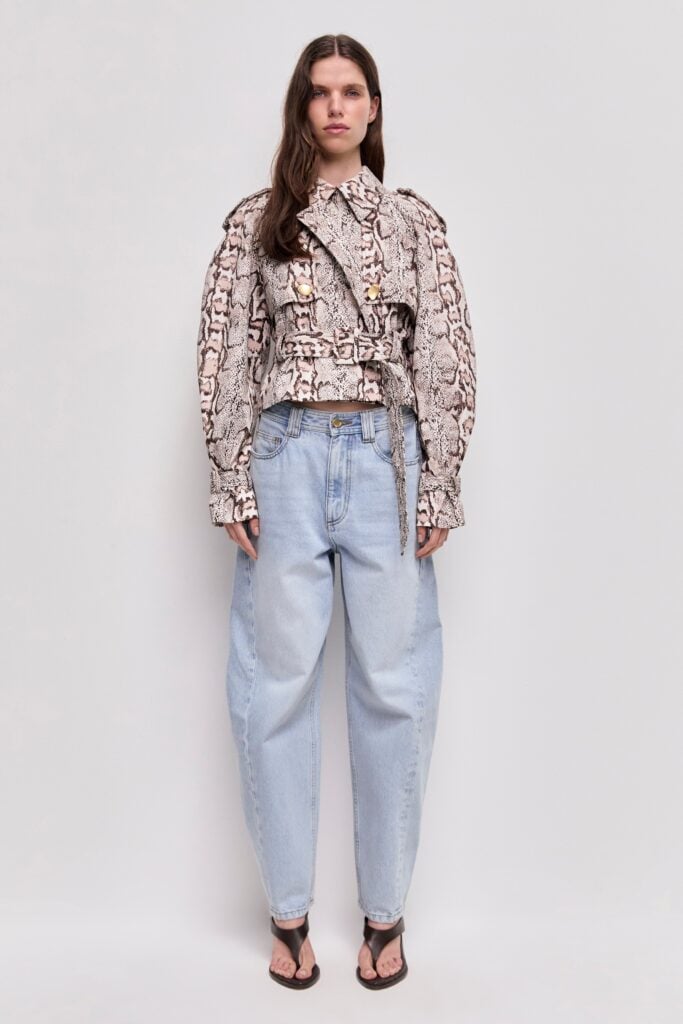 Aje Winn Cropped Trench - Image 1