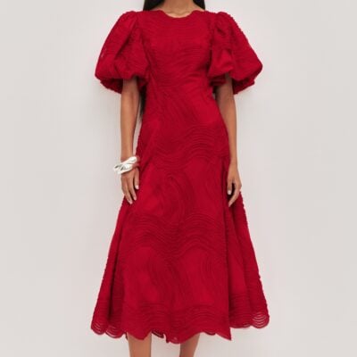 Aje Wave Midi Dress - Image 1