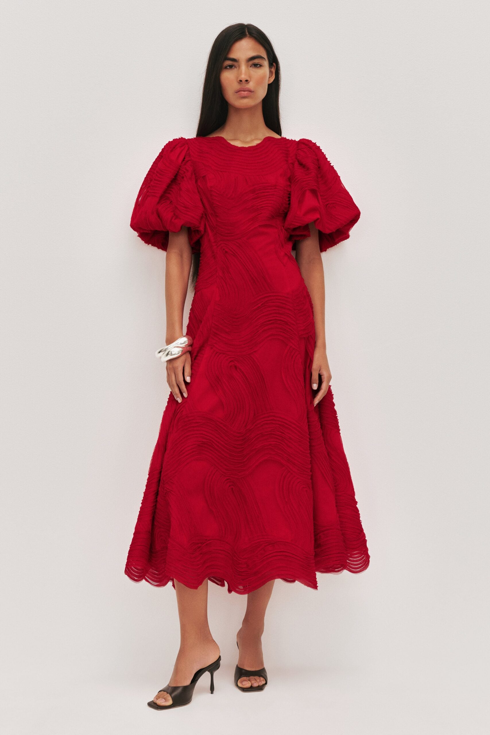 Aje Wave Midi Dress - Image 1