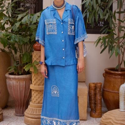 Alemais Yasmeen Embellished Oversized Shirt - Image 2