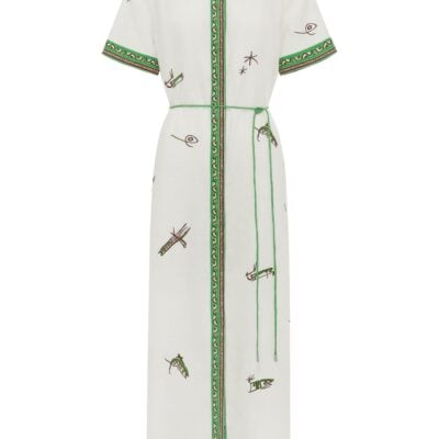 Alemais Wanda Embroidered Shirtdress - Image 1