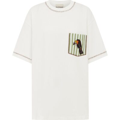 Alemais Toucan Tango Embroidered Pocket Tee - Image 1