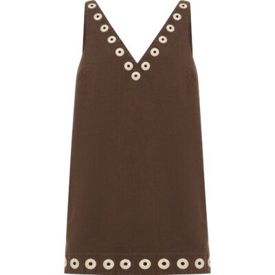 Alemais Tobe Denim Mini Dress - Image 1