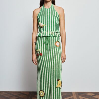 Alemais Sundae Green Halter Top Exclusive - Image 2