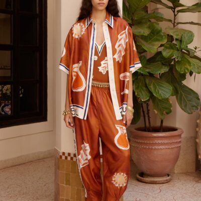 Alemais Soleil D'amour Tapered Silk Pant - Image 2