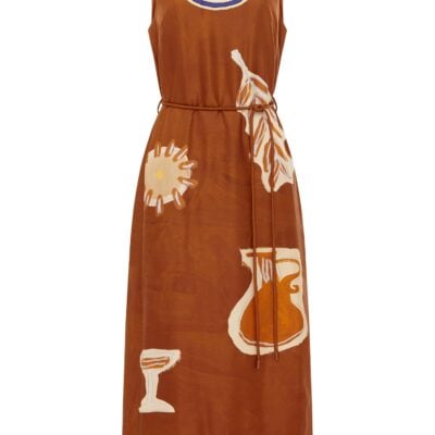 Alemais Soleil D'amour Silk Midi Dress - Image 1