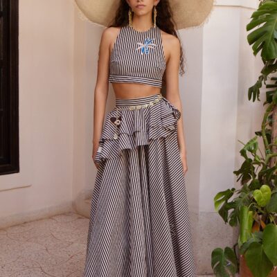 Alemais Sirocco Embroidered Halter Top - Image 2