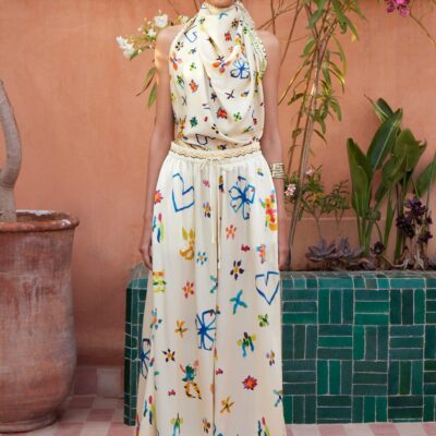 Alemais Sidi Silk Palazzo Pant - Image 2