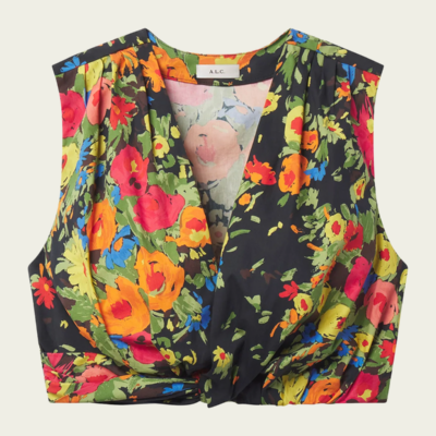 ALC Brooklyn Cropped Floral Top - Image 1
